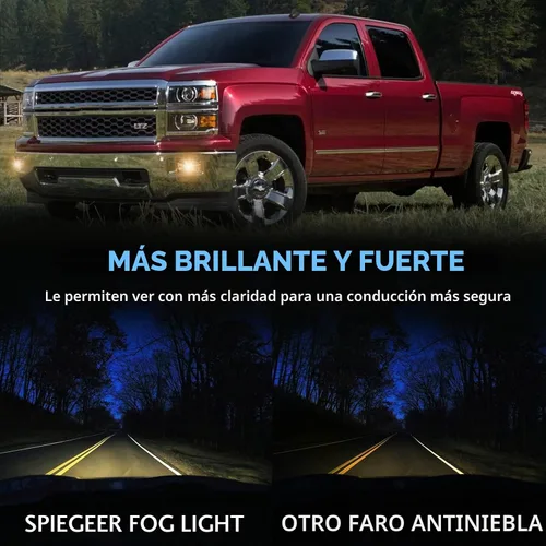 Vista 8 de Conjunto de luces antiniebla para Chevy Silverado 2007 2008 2009 2010 2011 2012 2013 2014 2015 Kit de repuesto para Avalanche 2007-2013, Suburban