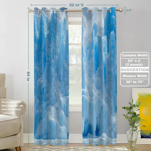 Vista 480 de Shrahala Orange Autumn Autumn Blackout Curtain Tiers, Fall Kitchen Valance Light Blocking Tier Drapes with Rod Pocket, 2 Pack 26 X 24 in