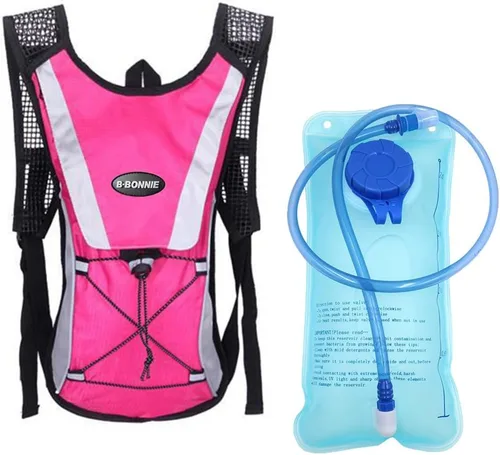 Vista 17 de Monvecle - Mochila de agua con vejiga para andar en bicicleta /Senderismo, escalar + 2L Bolsa de hidratación