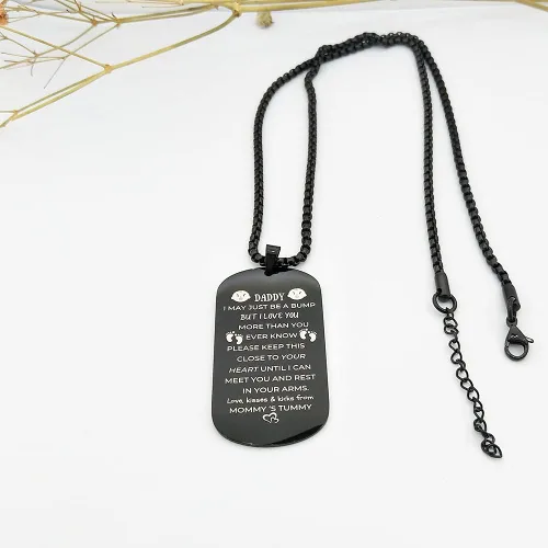 Vista 2 de Regalos para papá - Regalos para papá por primera vez, collar regalos para papá nuevo, regalos para hombres, regalos para el padre futuro, anuncios
