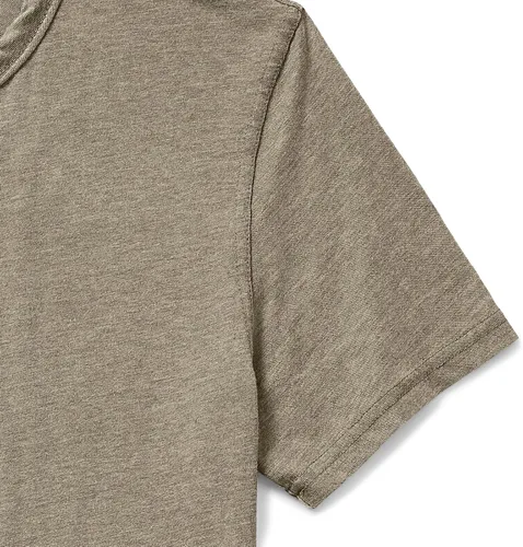 Vista 5 de Lucky Brand Venice Burnout - Camiseta de cuello con muesca y dos botones para hombre