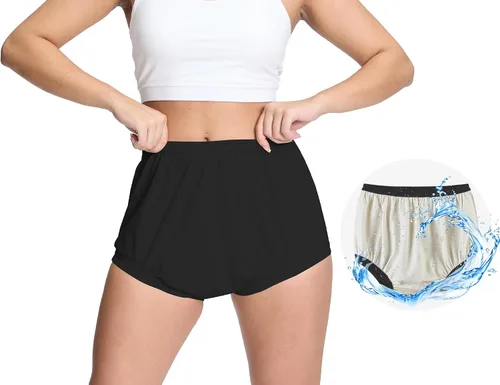 Vista 13 de Pantalones de plástico para mujer, pañales para adultos, pañales de tela impermeable, funda de pañal de goma a prueba de fugas, alternativa