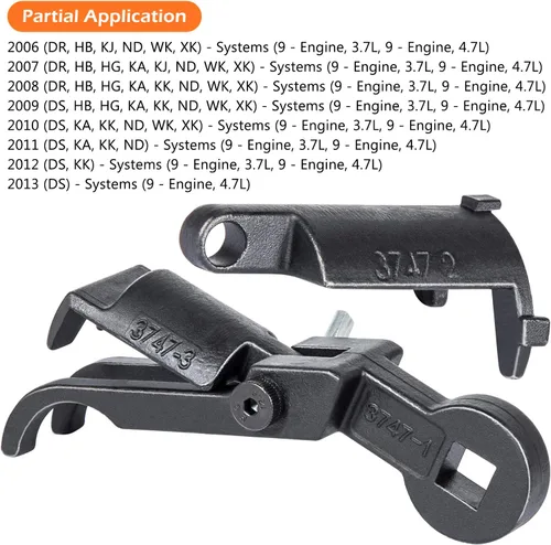 Vista 2 de E-cowlboy Herramienta de instalación de extractor de brazo basculante y compresor de resorte de válvula para motores Chrysler, Dodge, Jeep 3.7L