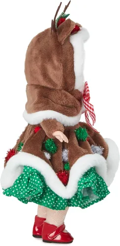 Vista 2 de Madame Alexander Muñeca coleccionable de ciervo navideño de 8 pulgadas