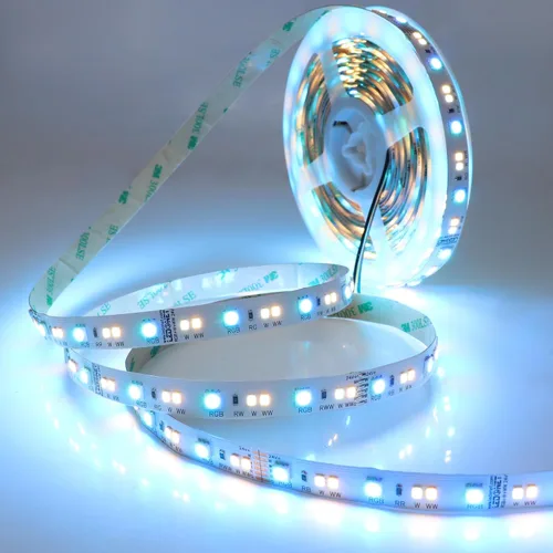 Vista 7 de LEDENET RGB+ CCT RGBWW Tira de luces LED DC24V 540LEDs 2800K-6500K cambio a todo color 5050 RGB 2835 luz blanca cálida luz blanca flexible LED cinta