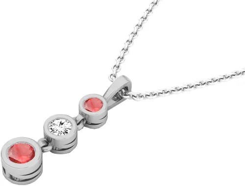 Vista 3 de Dazzlingrock Collection Colgante de viaje de la vida de 14 quilates para mujer, oro blanco