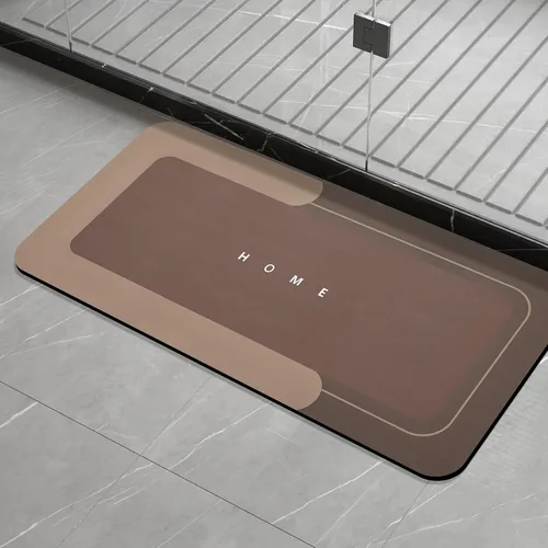 Vista 26 de Housego Tapete mágico de baño absorbente, alfombra de secado rápido, tapete mágico de baño antideslizante, alfombra de piso con respaldo de goma