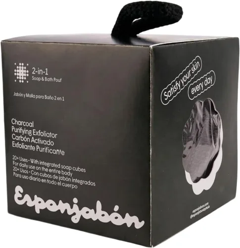 Vista 7 de T.Taio Esponjabon Esponjabon - Esponja de jabón para ducha, lufa luffa Loufa, bola de lavado corporal, depurador de malla para limpieza completa