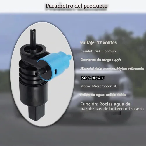 Vista 6 de Bomba de limpiaparabrisas ASUBHA, bomba de lavado de parabrisas automotriz de repuesto, bombas de limpiaparabrisas con ojal compatibles con Dodge