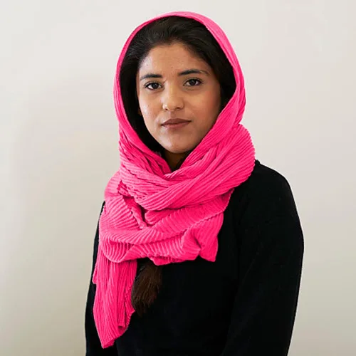 Vista 6 de Hijab - Bufanda de cabeza musulmana de color sólido para mujer, bufanda larga de algodón, bufanda ligera de gasa