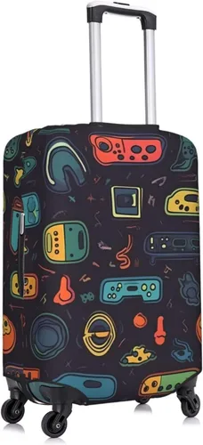 Vista 7 de Travel Luggage Cover Elastic Luggage Covers Game Video Gaming Pattern Suitcase Cover Luggages Protector for Travel Anti-Scratch Suitcase Covers for