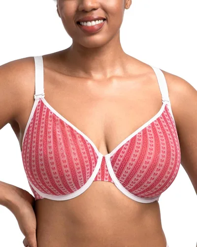 Vista 10 de HSIA Sujetadores minimizadores para mujer Enchante Lace Underwire Bra para Beige almendra