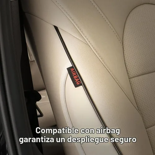 Vista 2 de EKR Fundas de asiento de coche para Toyota Camry 2018-2024 (gas), juego Beige