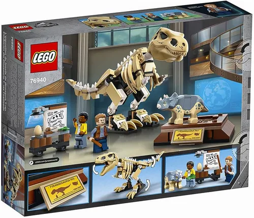 Vista 9 de LEGO Jurassic World T. rex Dinosaur Fossil Exhibition 76940 Kit de construcción; juego de juguete genial para niños; nuevo 2021 (198 piezas)