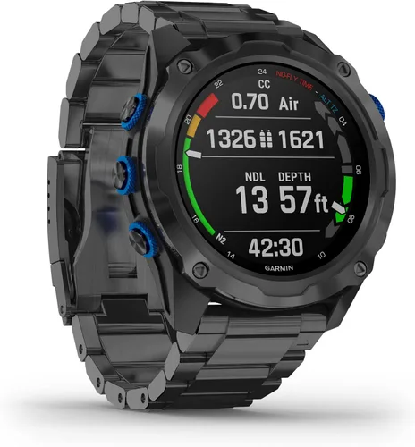 Vista 3 de Garmin Descent Mk2i/Descent T1 Paquete, Reloj de Buceo de Tamaño Pequeño con Integración de Aire, Entrenamiento Multideportivo/Características