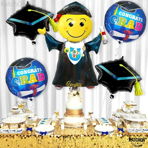 Vista 5 de KatchOn, Globos de graduación de salto 2026 – Grandes, 40 pulgadas Globo de graduación de felicitaciones Decoraciones de graduación de jardín