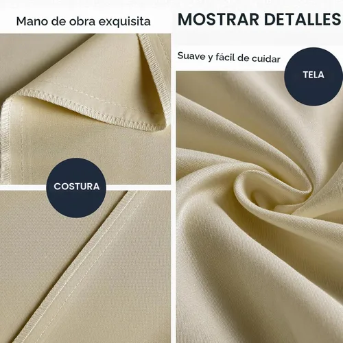 Vista 6 de FreshCulture Fundas de Almohada Beige Tamaño Queen Paquete de 2 - Juego de Fundas de Almohada - Cierre de Sobre - Tela de Microfibra Cepillada Suave