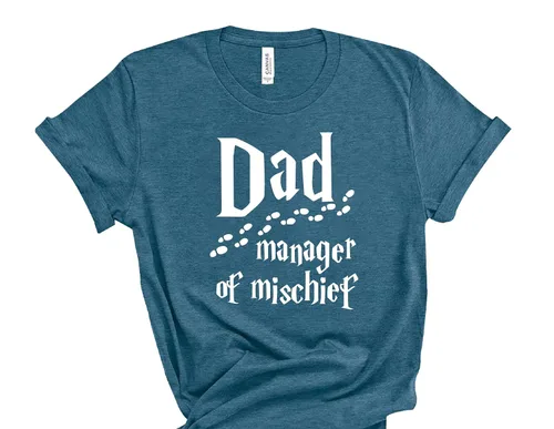 Vista 2 de Dad Manager of Mischief Shirt, Mischief Managed T-shirt Sweatshirt Hoodie for Dad, Mischief Family Matching Shirt, Matching Lover Sweatshirt, New