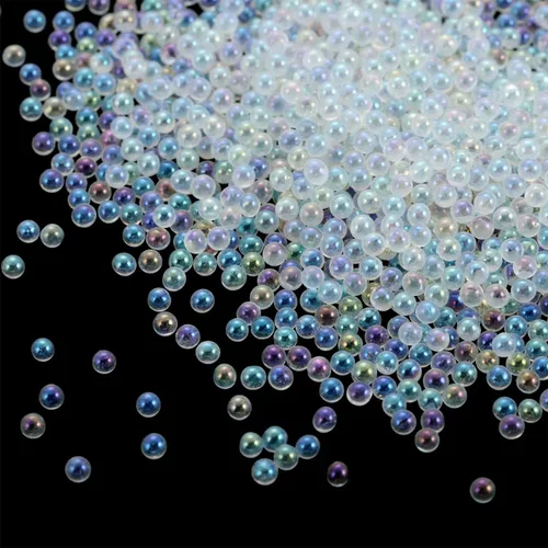 Vista 13 de Mini bolas de cristal de 0.4 a 0.118 in, relleno de resina epoxi para bricolaje, moldes de silicona, rellenos de decoración de arte de uñas