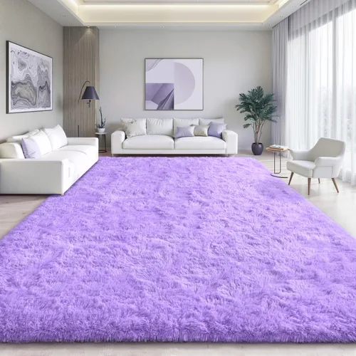 Vista 169 de EVOIONOS Alfombra Redonda Negra para Dormitorio, 4x4 Pies Alfombra de Área Circular Suave y Esponjosa para Sala de Estar, Alfombra Circular de Felpa