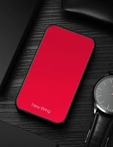 Vista 7 de New-Bring Soporte para tarjetas de crédito deslizante novedoso para hombres delgado bolsillo frontal RFID clip para dinero Rojo - Minimalista