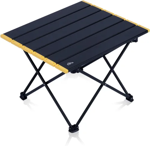 Vista 22 de iClimb - Mesa de camping ultraligera y compacta plegable con bolsa de transporte (color negro - L)