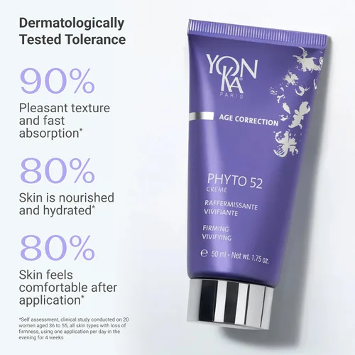 Vista 5 de Yon-Ka Phyto 52 Crema reafirmante para la piel Hidratante facial antienvejecimiento y crema de noche Tensa la piel y reduce el aspecto
