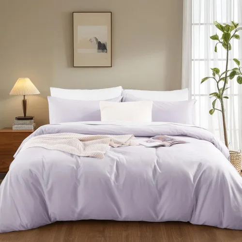 Vista 214 de NEXHOME PRO Funda de edredón Twin XL 100% algodón lavado, transpirable, duradera, texturizada, similar al lino, juego de ropa de cama para el hogar