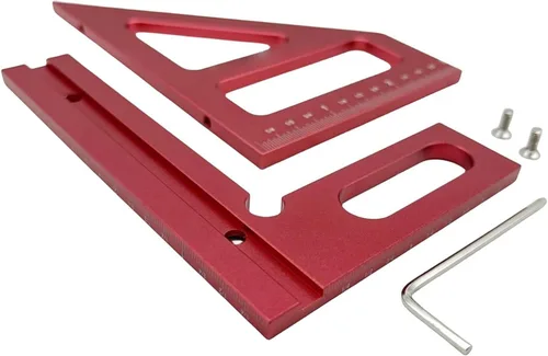 Vista 10 de Anodized Multipurpose Measuring Tool for Technical Drawing, Black