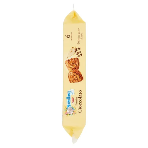 Vista 4 de Mulino Bianco Merendine Nastrine Cioccolato, al Delicato Gusto di Pera, Snack Dolce per la Merenda - 6 Merendine