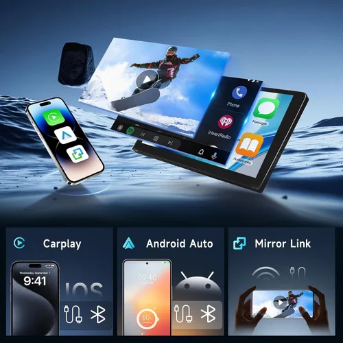 Vista 9 de [4G+64G] Radio de coche para Honda Accord 2003-2007 Android Unidad principal con Carplay Android Auto, Hodozzy 10.1 pulgadas pantalla táctil estéreo