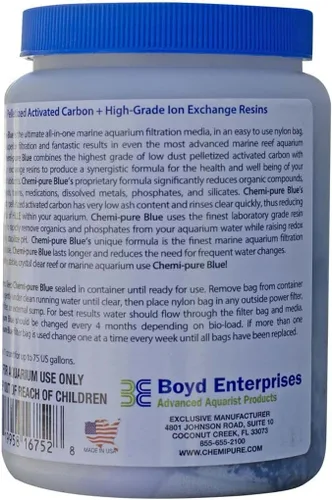 Vista 2 de Boyd Enterprises Chemi-Pure Blue - Medios de filtración para acuario, 11 onzas (paquete de 2)