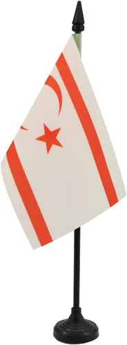Vista 75 de AZ FLAG Aland Table Flag 4x6 in 100D Polyester Plastic Base Indoor use Finnish 15x10 cm desk flag stitched finish with reinforced edges with