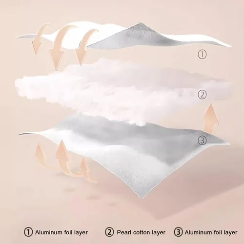 Vista 2 de Película aislante reflectante de papel de aluminio, película opaca de privacidad para ventanas de vidrio, bloqueo solar, control de calor, tinte