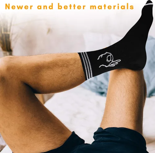 Vista 5 de Circle Game Meme Dress Socks Novelty Funny Socks Groomsmen Socks Crazy Socks Crew Socks