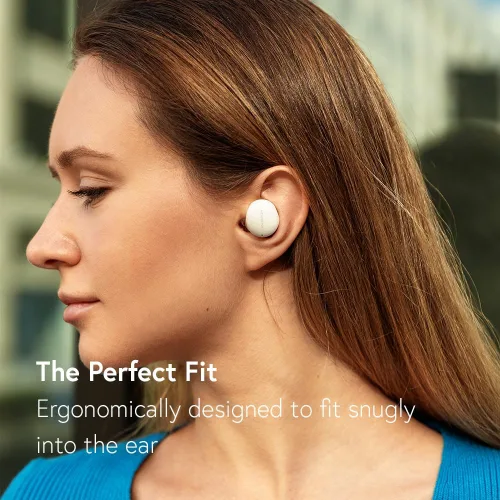 Vista 7 de Phiaton Bonobuds - Auriculares inalámbricos con cancelación de ruido, auriculares Bluetooth con control táctil. Batería de 20 horas y carga rápida