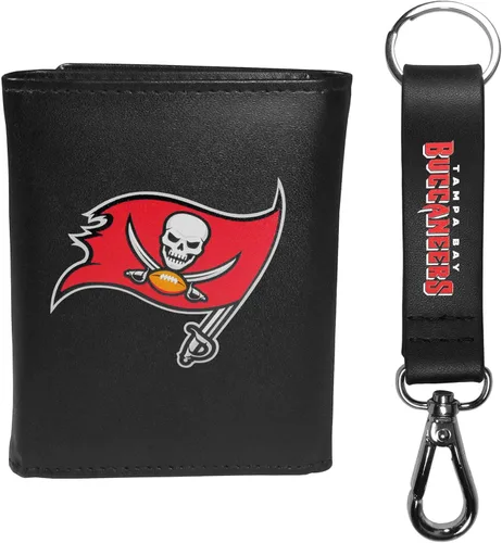 Vista 14 de Siskiyou Sports NFL unisex Tri-fold Wallet & Strap Key Chain