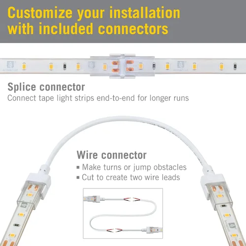 Vista 7 de Armacost Lighting RibbonFlex Pro 135410 - Cinta de luz blanca cálida (2700 K), 60 LEDs/M, 8.2 ft, 24 V