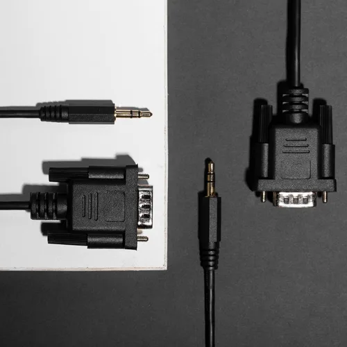 Vista 6 de Cable serie DB9Pin hembra a DC3.0.197 in - 6 pies negro