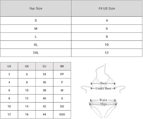 Vista 2 de ZAFUL - Traje de baño estilo bikini de dos piezas con cuello redondo y tiro alto para mujer
