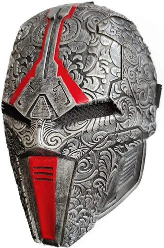Vista 3 de Sith - Casco de acólito de lujo máscara de látex accesorios de cosplay accesorios de disfraz de Halloween