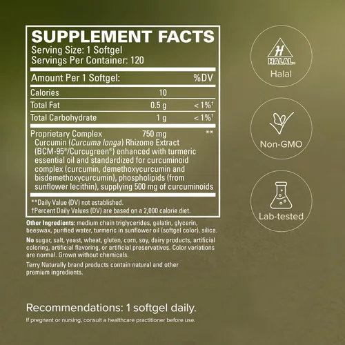 Vista 5 de Terry Naturalmente Curamed 750 mg 240 softgels