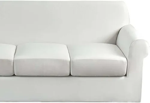 Vista 53 de Fundas elásticas para sofá de 1/2/3 cojines, funda estampada con fundas de cojín de asiento separadas, fundas de sofá lavables, protector de muebles