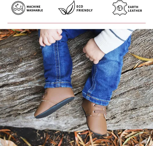 Vista 4 de JuJuBe Eco Steps - Chukka Boots for Babies & Infants - Machine Washable Vegan Leather Baby Shoes