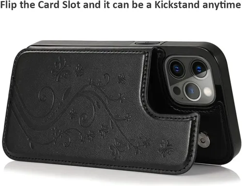 Vista 4 de Funda de teléfono tipo cartera para Samsung Galaxy Note 10 con ranura para tarjetas, funda de cuero con tapa para Samsung Galaxy Note 10 con soporte