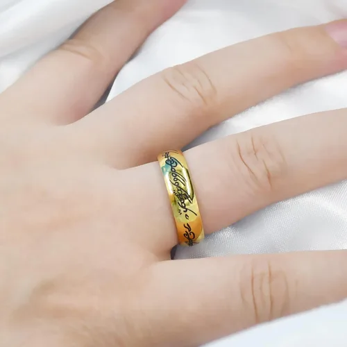 Vista 5 de El Señor de los Anillos Anillo de Poder para Hombres y Mujeres Fidget Anillo para Hombres