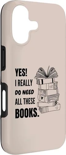 Vista 3 de Yes I Really Do Need All This Books Lover Bookish Librarian Case for iPhone 17