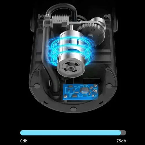 Vista 4 de Compresor de aire portátil, mini inflador, bomba eléctrica, DC 12 V, bomba de aire portátil de energía eléctrica de mano para neumáticos