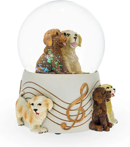 Vista 9 de Perros Fiesta Musical Agua Nieve Globo