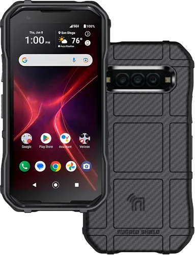 Vista 8 de Serie de operaciones especiales para Kyocera DuraForce Pro 3 - Negro Escudo resistente, cubierta flexible de TPU, antihuellas, textura mate